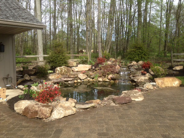 Maintained Waterfalls and Pond Clean Up